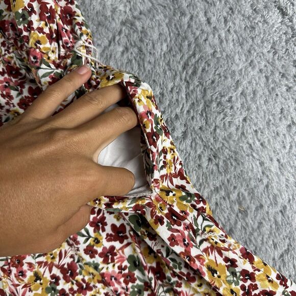 Time and Tru Cottagecore Flutter Sleeve Dress XL 16 18 Wildflower Tiered Midi - Picture 9 of 15